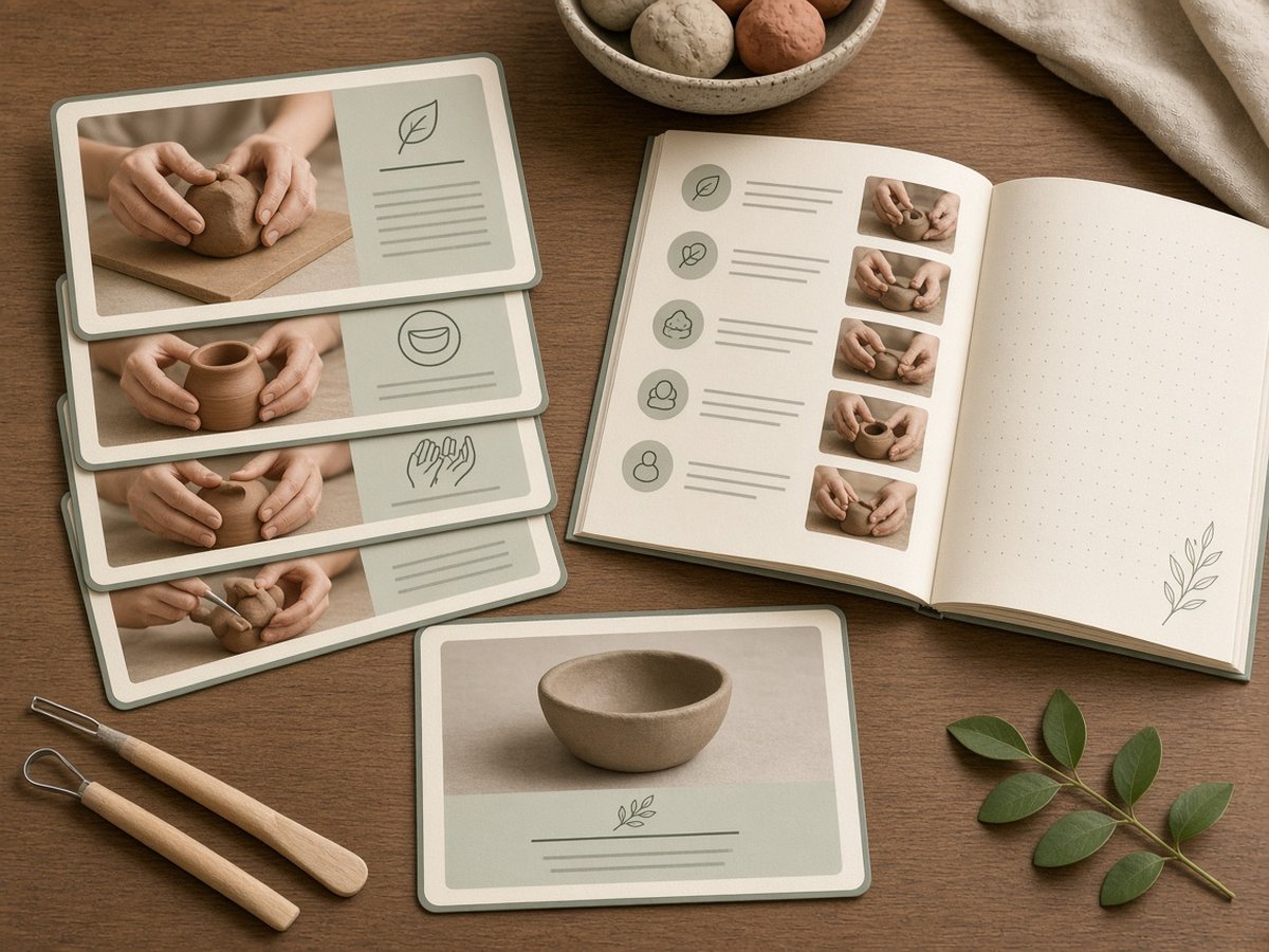 Clay sculpting lesson workbook bundle